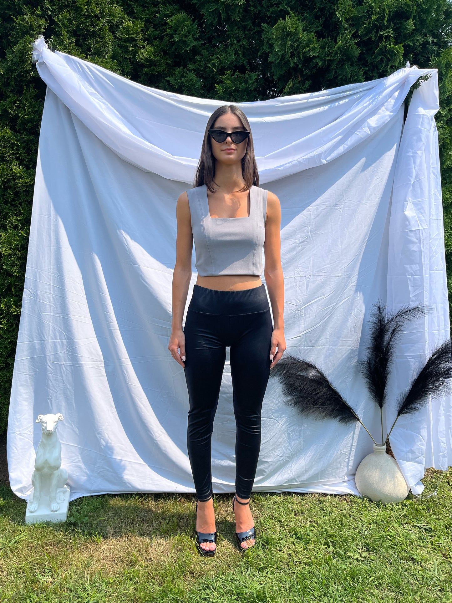 square neck top
