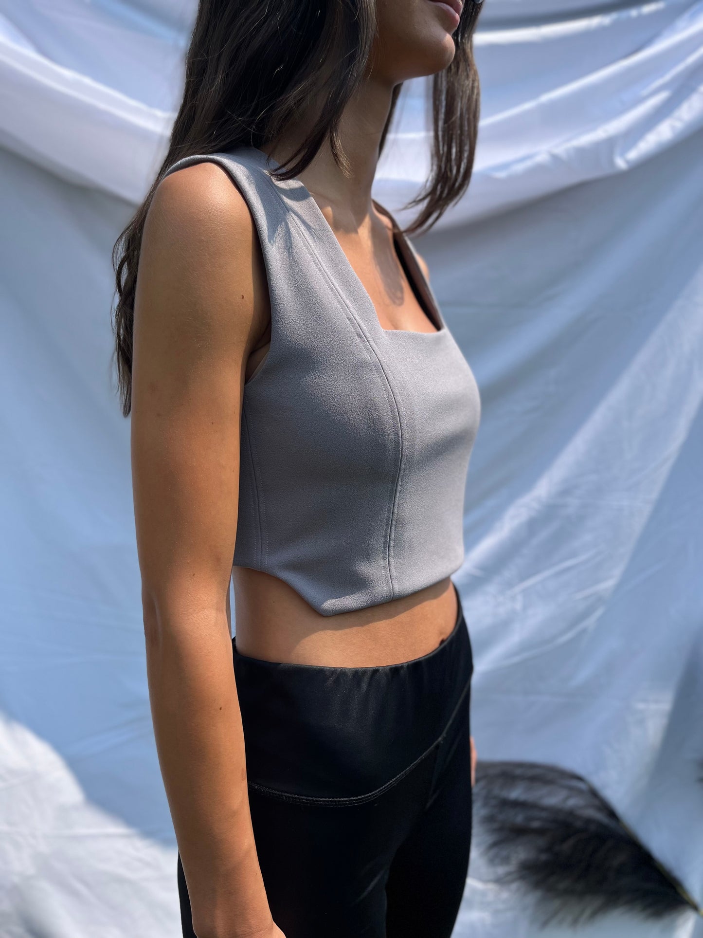 square neck top