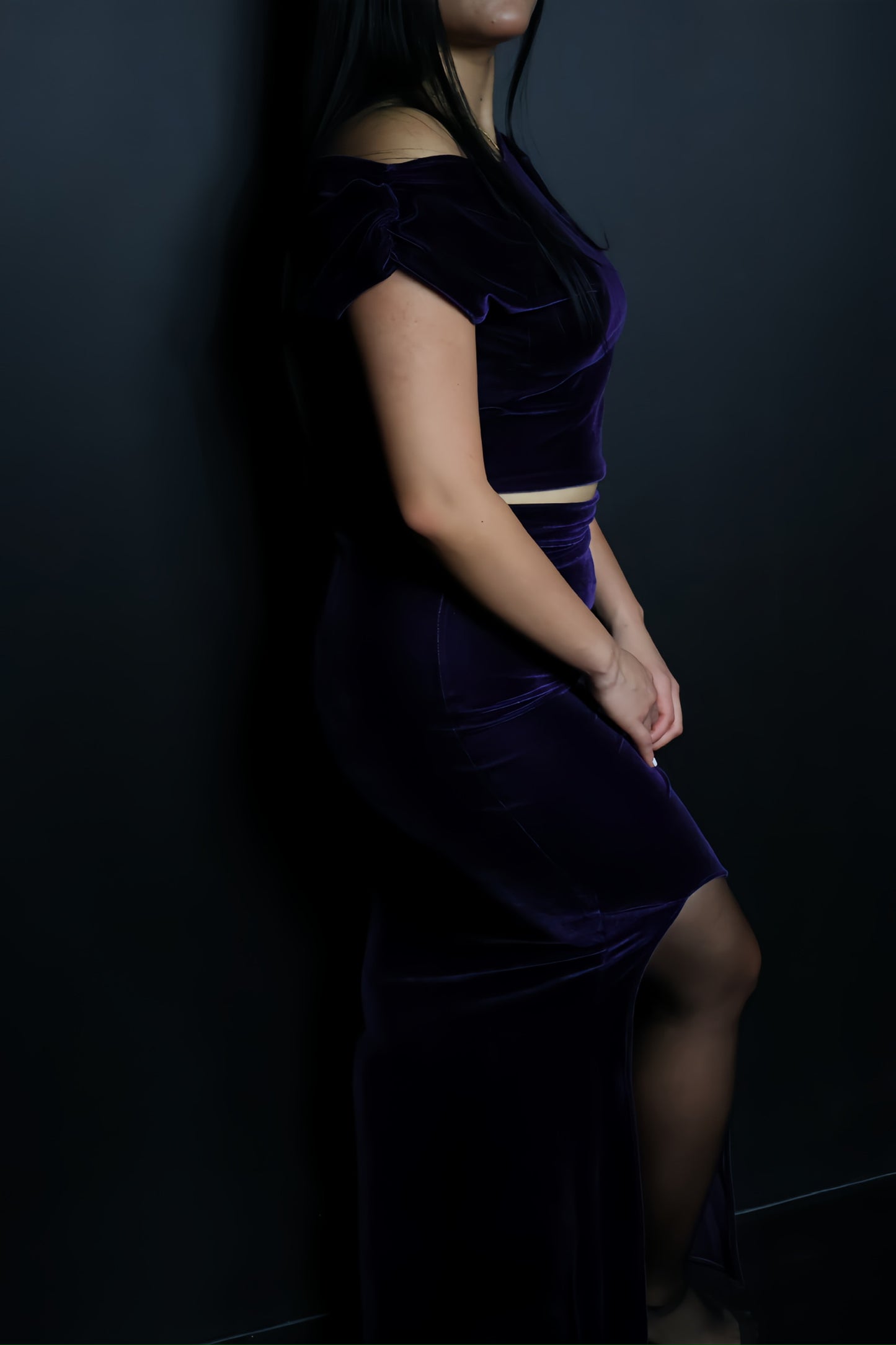 Violet maxi skirt