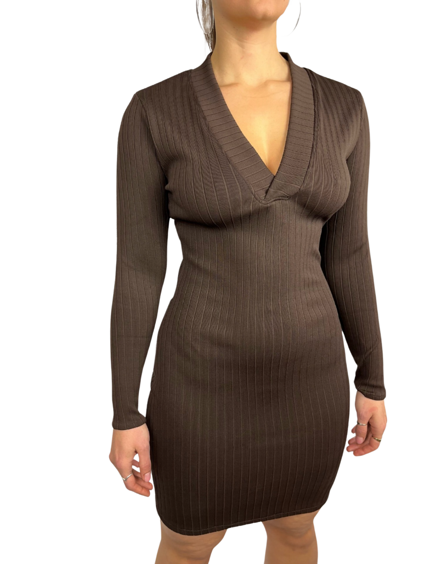V bandage dress