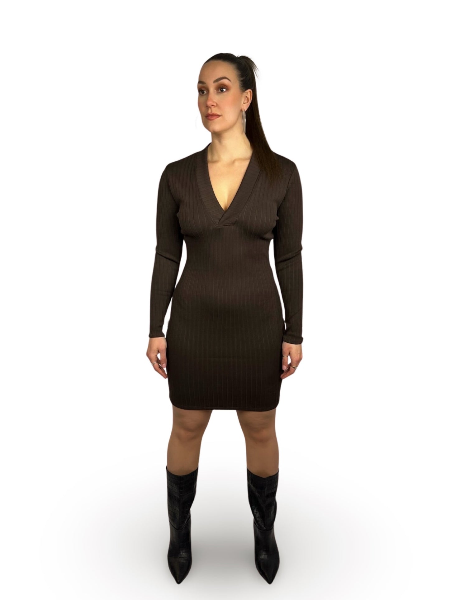 V bandage dress