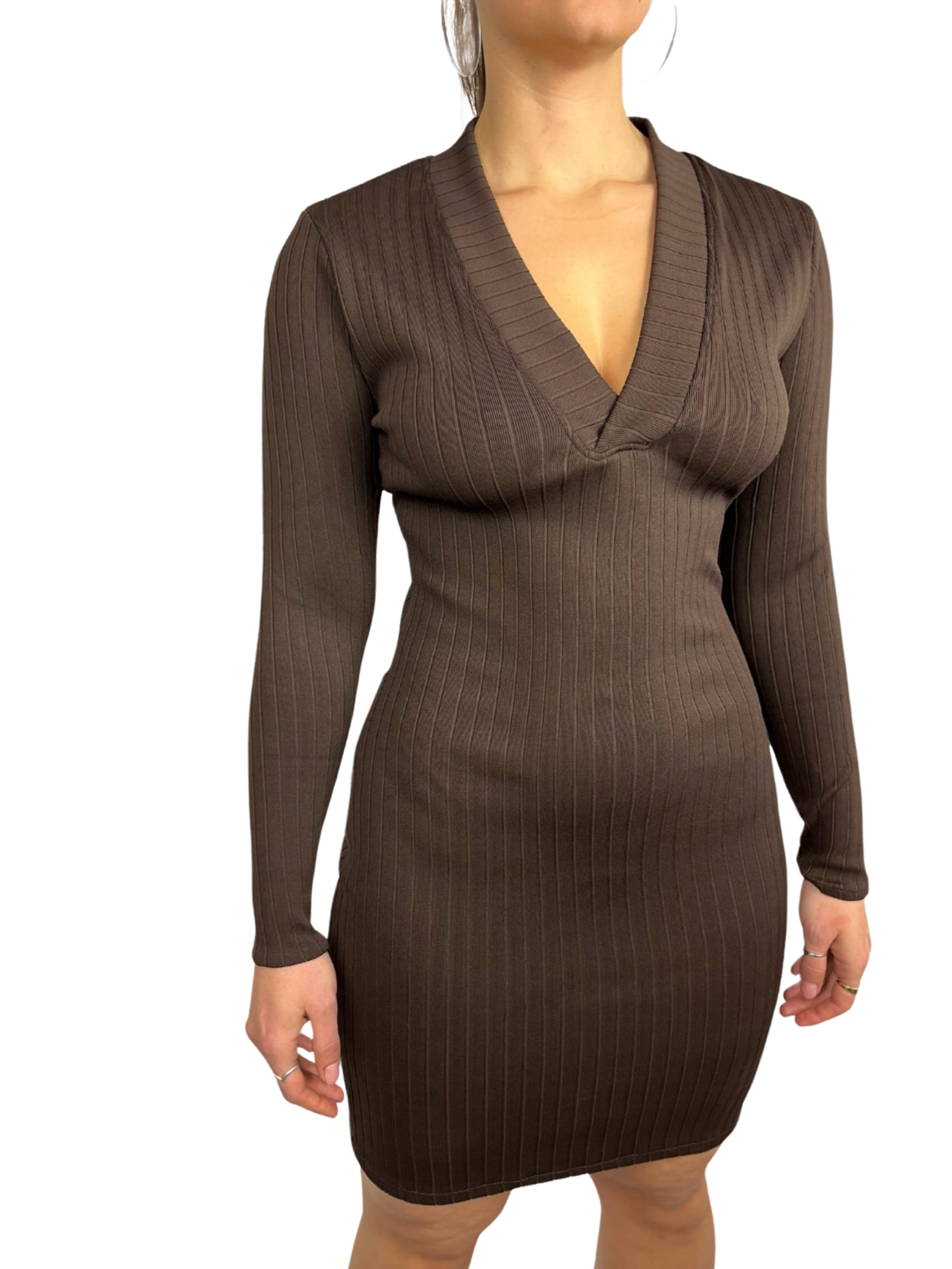 V bandage dress